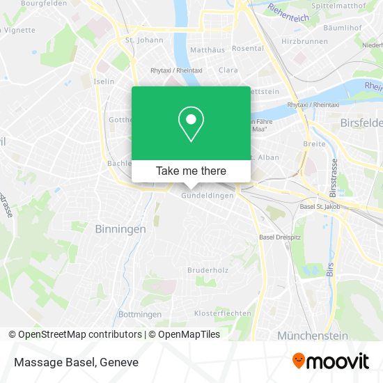 Massage Basel map