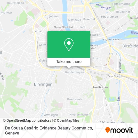 De Sousa Cesário Evidence Beauty Cosmetics map