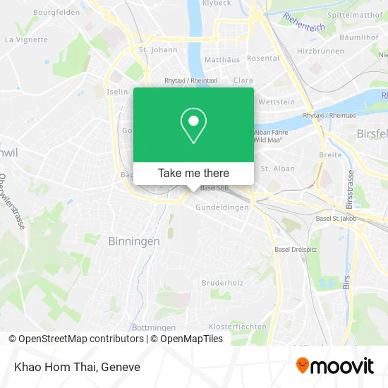 Khao Hom Thai map