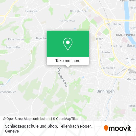 Schlagzeugschule und Shop, Tellenbach Roger map