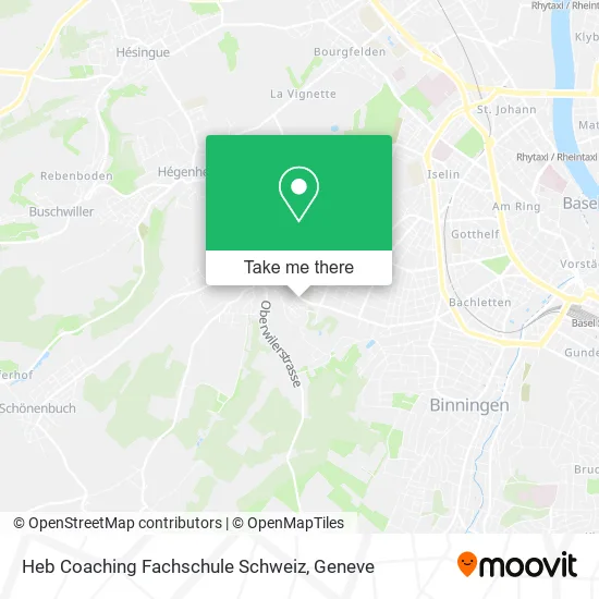 Heb Coaching Fachschule Schweiz map
