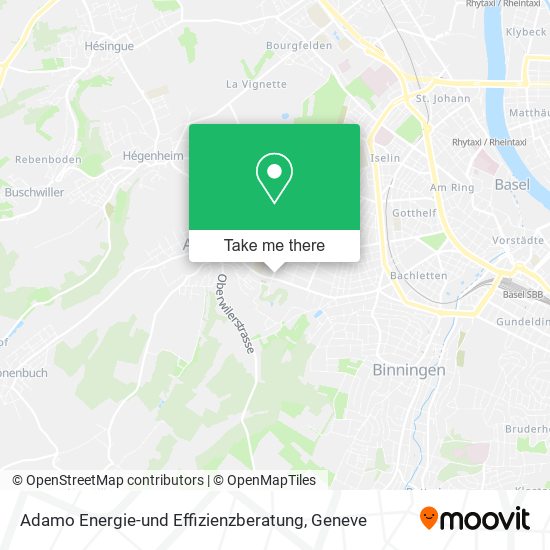 Adamo Energie-und Effizienzberatung map