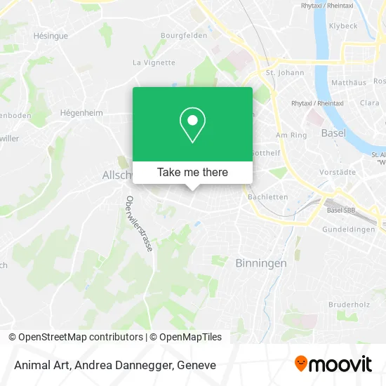 Animal Art, Andrea Dannegger map