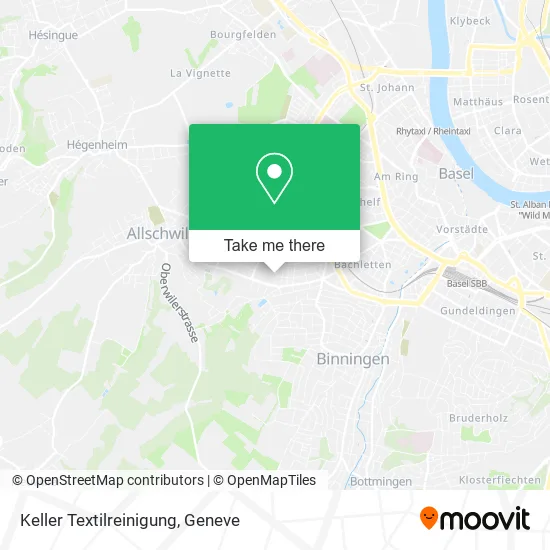Keller Textilreinigung map