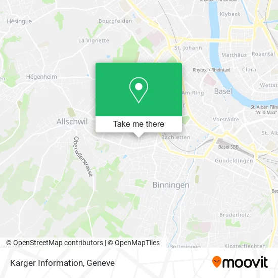 Karger Information map