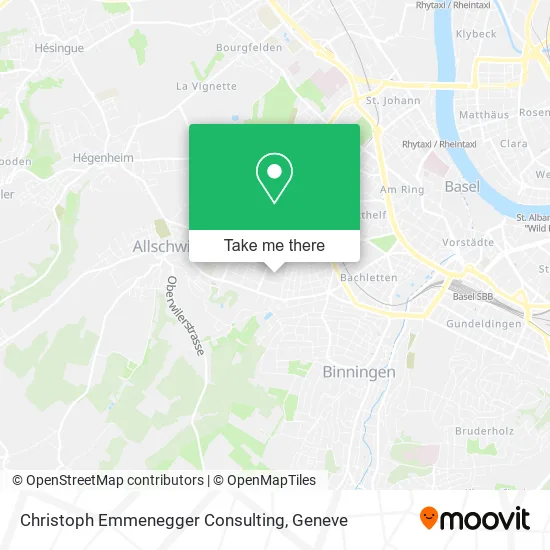 Christoph Emmenegger Consulting map
