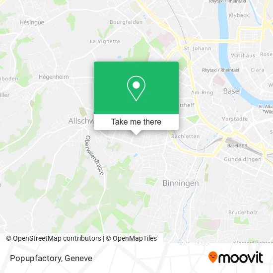 Popupfactory map