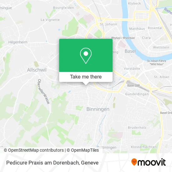 Pedicure Praxis am Dorenbach plan