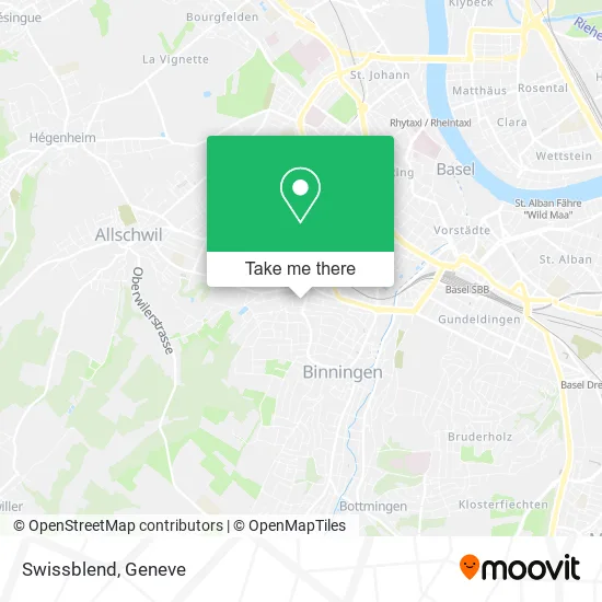 Swissblend map