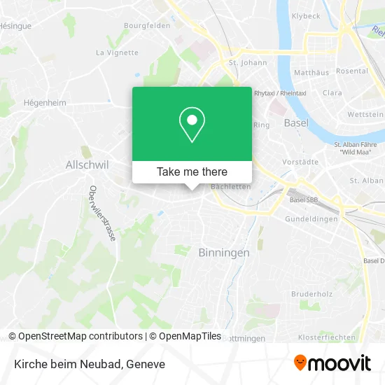 Kirche beim Neubad map