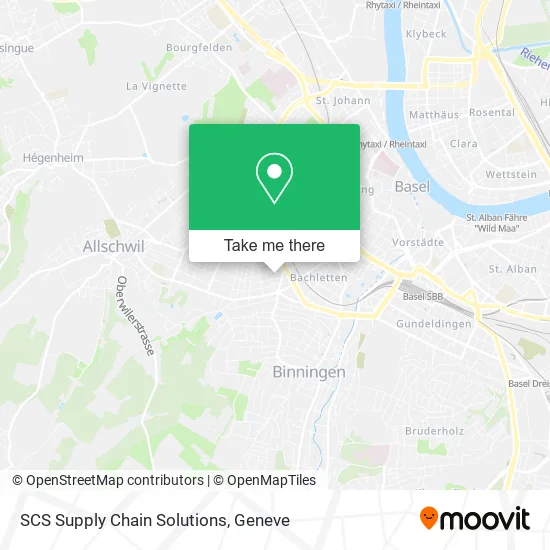 SCS Supply Chain Solutions map