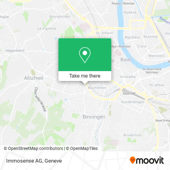 Immosense AG map