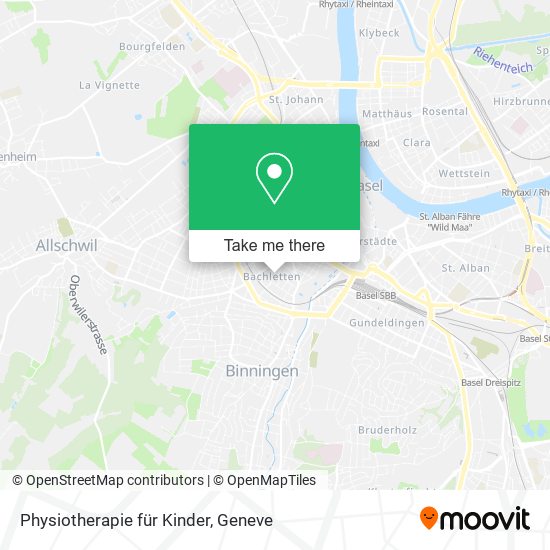 Physiotherapie für Kinder map