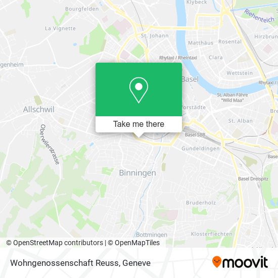 Wohngenossenschaft Reuss map