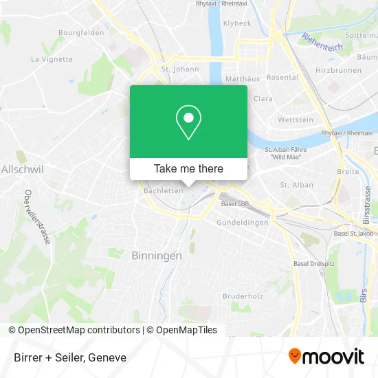 Birrer + Seiler map