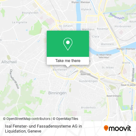 Isal Fenster- und Fassadensysteme AG in Liquidation map