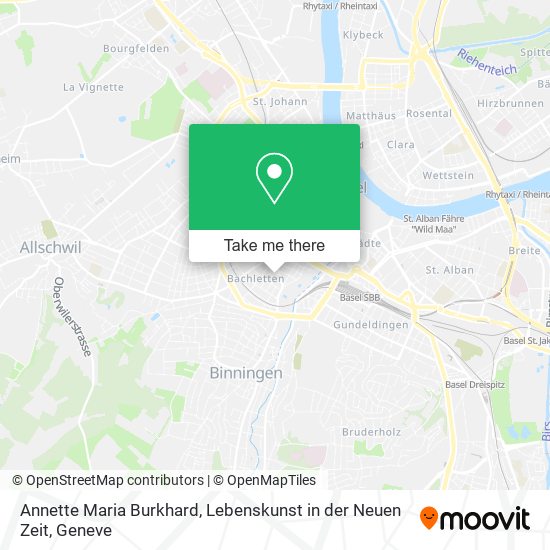 Annette Maria Burkhard, Lebenskunst in der Neuen Zeit map