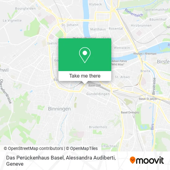 Das Perückenhaus Basel, Alessandra Audiberti map