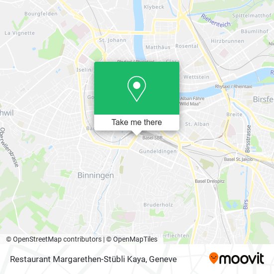 Restaurant Margarethen-Stübli Kaya map