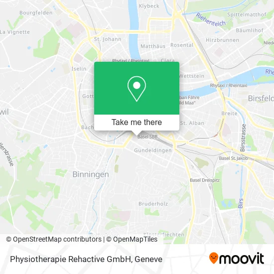 Physiotherapie Rehactive GmbH map