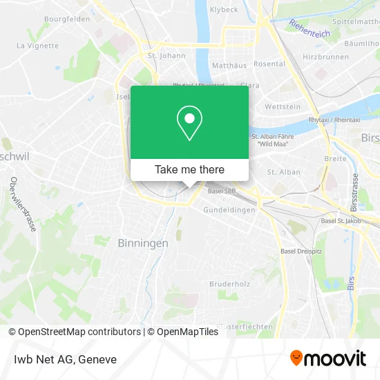 Iwb Net AG map