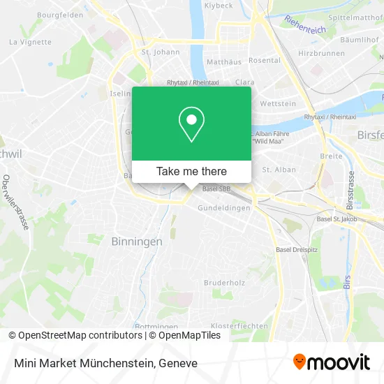 Mini Market Münchenstein map