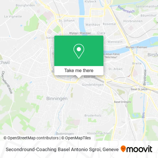 Secondround-Coaching Basel Antonio Sgroi map