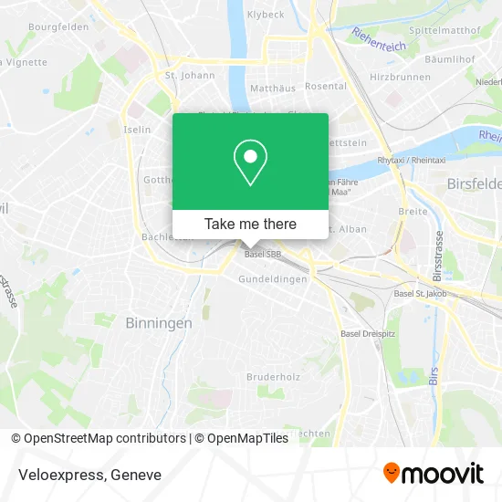 Veloexpress map