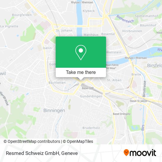 Resmed Schweiz GmbH map