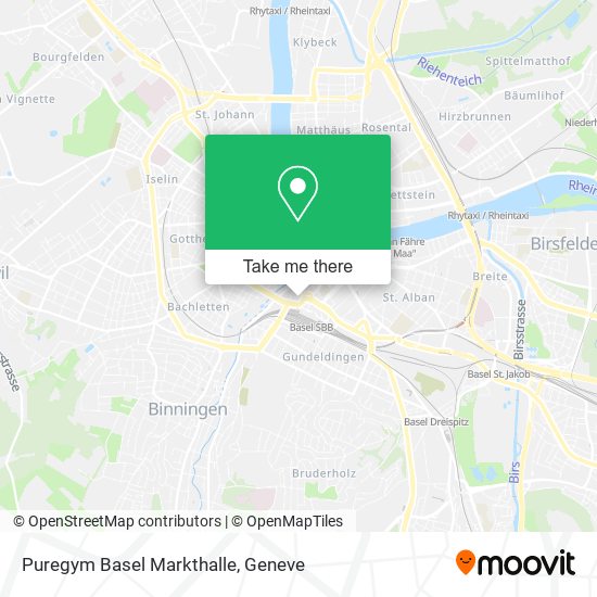 Puregym Basel Markthalle map