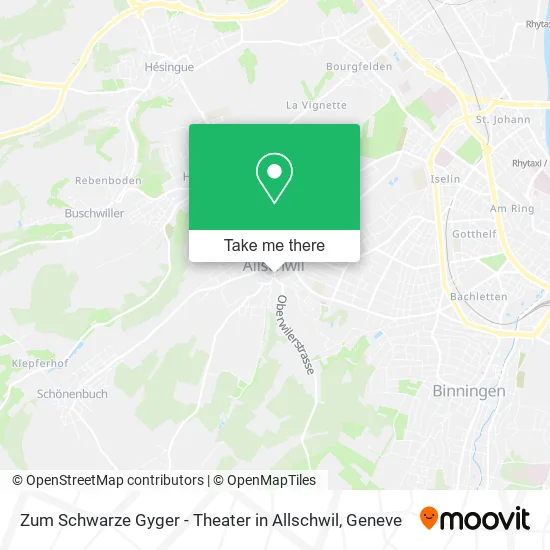 Zum Schwarze Gyger - Theater in Allschwil map