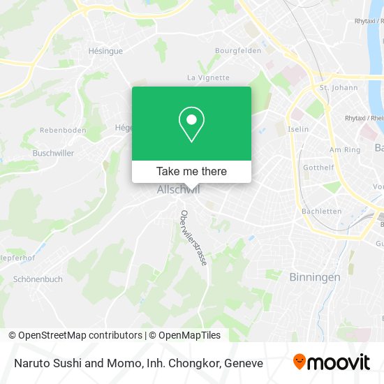 Naruto Sushi and Momo, Inh. Chongkor map