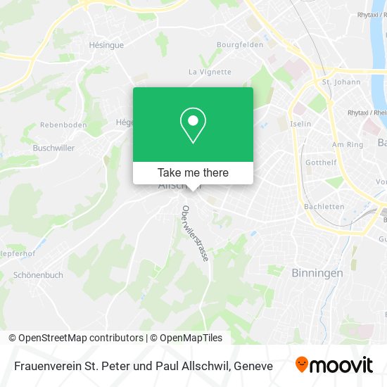 Frauenverein St. Peter und Paul Allschwil map