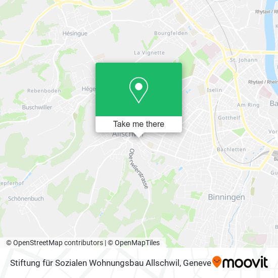 Stiftung für Sozialen Wohnungsbau Allschwil map
