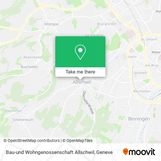 Bau-und Wohngenossenschaft Allschwil map