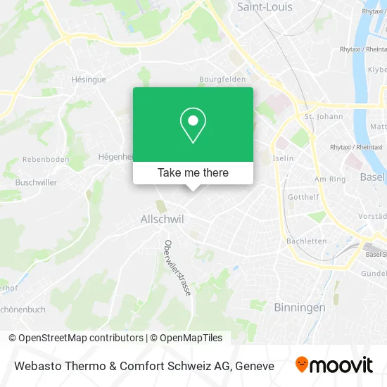 Webasto Thermo & Comfort Schweiz AG map