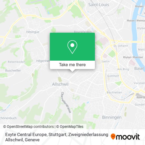 Exyte Central Europe, Stuttgart, Zweigniederlassung Allschwil plan