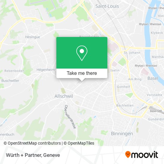 Würth + Partner map