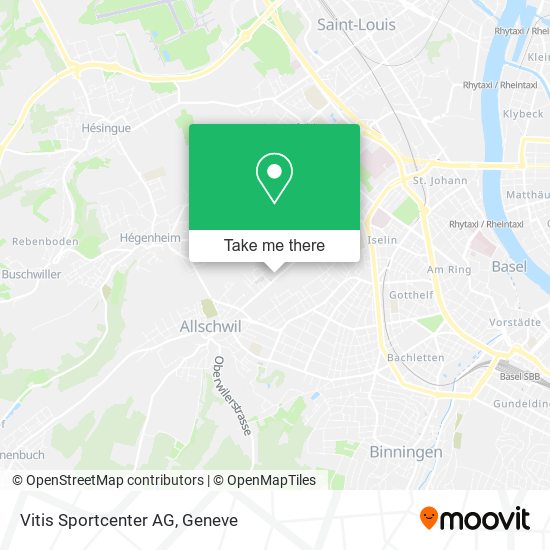 Vitis Sportcenter AG map
