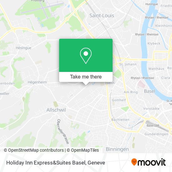 Holiday Inn Express&Suites Basel map