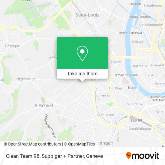 Clean Team 98, Suppiger + Partner map