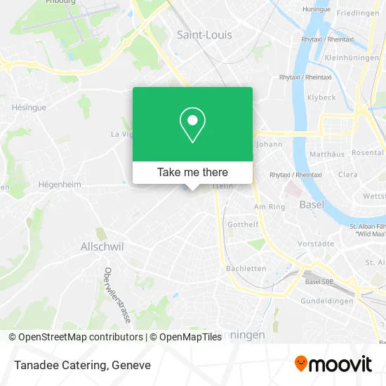 Tanadee Catering map