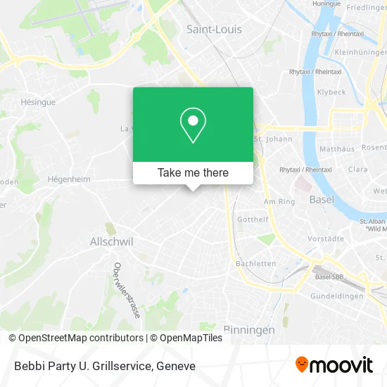 Bebbi Party U. Grillservice map