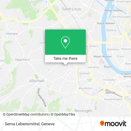 Sema Lebensmittel map