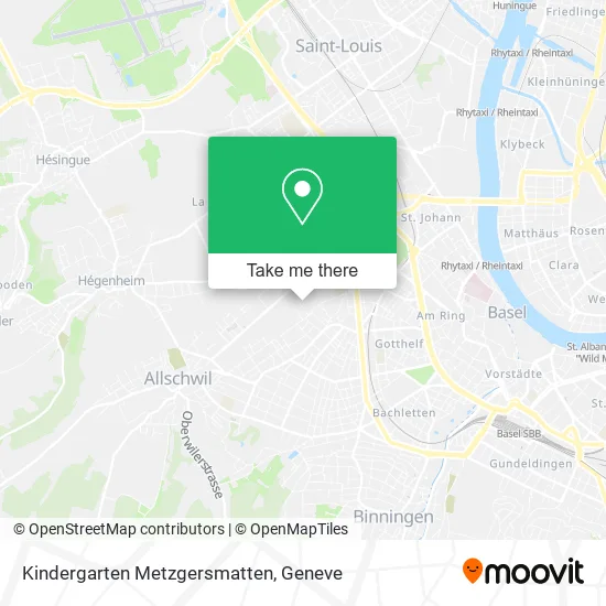 Kindergarten Metzgersmatten map