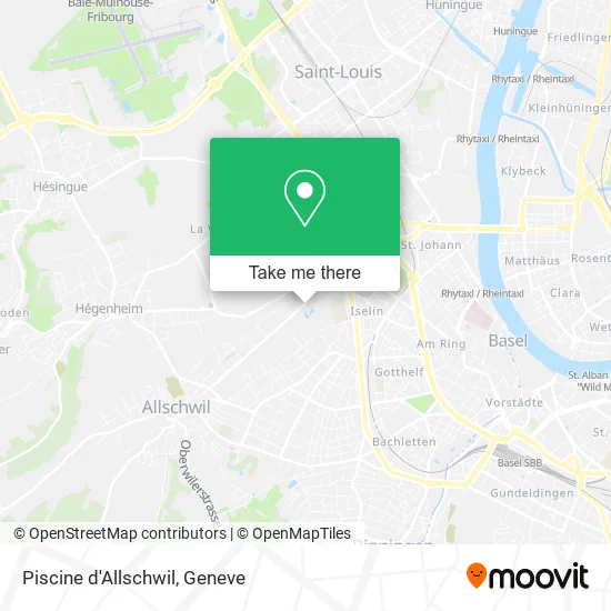 Piscine d'Allschwil map