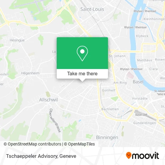 Tschaeppeler Advisory map