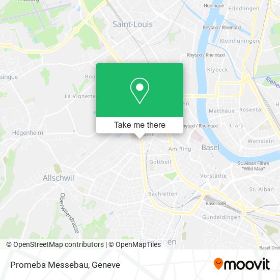 Promeba Messebau map