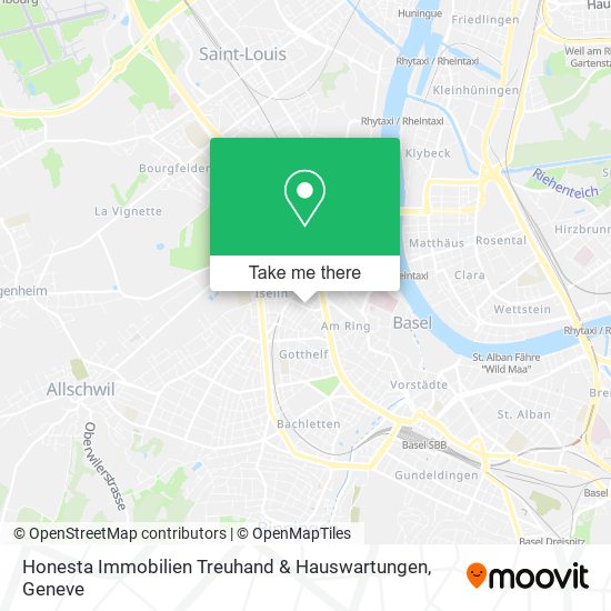 Honesta Immobilien Treuhand & Hauswartungen map