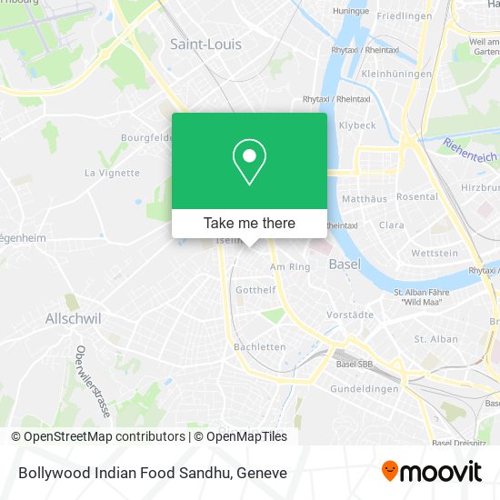 Bollywood Indian Food Sandhu map